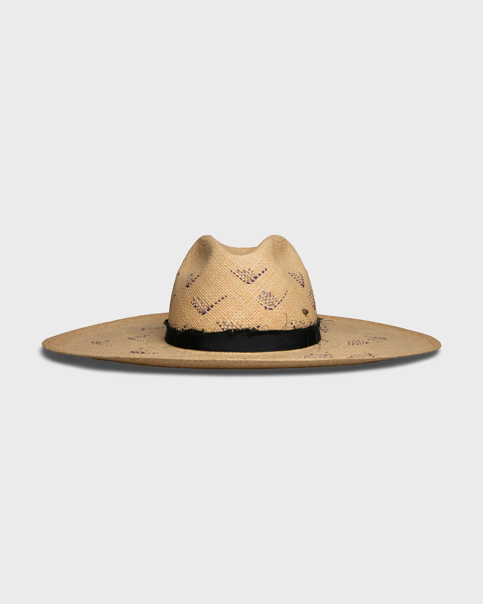 Masculine Panama Natural Blue Weave